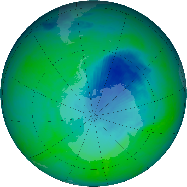 Ozone Map 2004-11-27